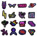 100-Piece: Cartoon Neon Light Graffiti Stickers by DailySale