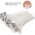 100-Piece: EricX Light Cotton Candle Wick 6" Pre-Waxed for Candle Making by DailySale