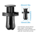 100-Pieces: 10mm Bumper Clip Fastener Rivets by DailySale
