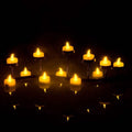 100-Pieces: Amber Yellow LED Tealight Flameless Flickering Candles by DailySale