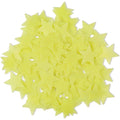 100-Pieces: Colorful Luminous Stars Plastic Wall Sticker by DailySale