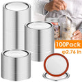 100-Pieces: Regular Mouth Canning Lids by DailySale