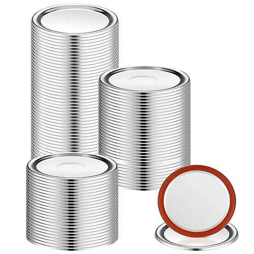 100-Pieces: Regular Mouth Canning Lids by DailySale