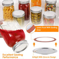 100-Pieces: Regular Mouth Canning Lids by DailySale