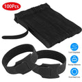 100-Pieces: Reusable Cable Ties 6" Wire Management Holder by DailySale