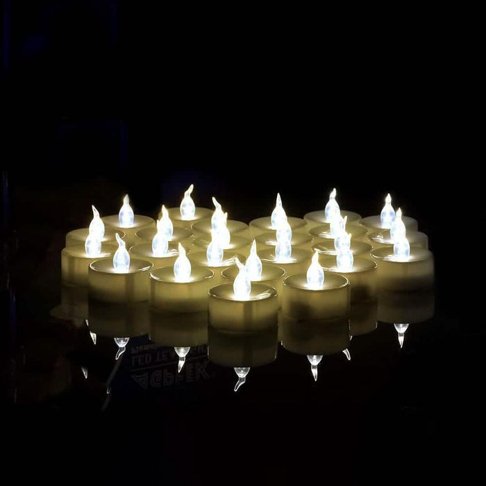 100-Pieces: White LED Candle Tea Light by DailySale