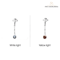 Created Alexandrite Hoop Earrings by Fine Color Jewels