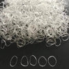 1000-Pieces: Clear Elastic Hair Rubber Bands Transparent Mini Hair Ties Small Stretch Hair Bands For Women