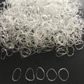 1000-Pieces: Clear Elastic Hair Rubber Bands Transparent Mini Hair Ties Small Stretch Hair Bands For Women by DailySale