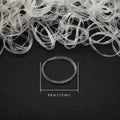 1000-Pieces: Clear Elastic Hair Rubber Bands Transparent Mini Hair Ties Small Stretch Hair Bands For Women by DailySale