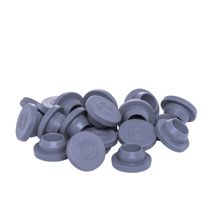 20mm Snap-On* (S-O) Chlorobutyl Vial Stopper, Gray (Pack of 1,000) by Pasteur Pharmacy