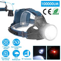 100000LM LED 7 Lighting Modes Rechargeable Headlights by DailySale