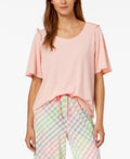 Hue Bell Ruffled-Sleeve Sleep Top by Vanessa Jane