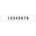 Trodat Professional Self-Inking Numberer, Eight Bands/Digits, Type Size: 2, Black