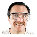 Honeywell Uvex Astro OTG 3001 Wraparound Safety Glasses, Black Plastic Frame, Clear Lens