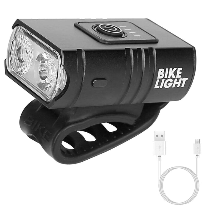 1000LM Bike Front Light Rechargeable Handlebar Head Light with 6 Lighting Modes by DailySale