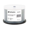 Verbatim CD-R DataLifePlus Printable Recordable Disc, 700 MB/80 min, 52x, Spindle, Hub Printable, White, 50/Pack