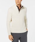 Tasso Elba Mens Supima Mock-Neck Textured Sweater by Vanessa Jane