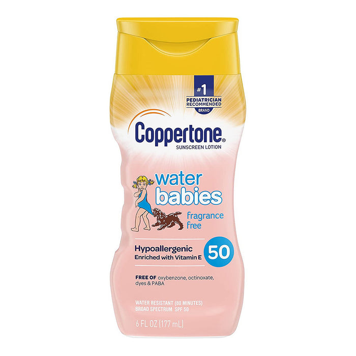 Coppertone Water Babies Sunscreen Pure & Simple Free Lotion Broad Spectrum SPF 50 by Pasteur Pharmacy