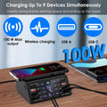 100W USB Charging Station 8-Port Charging Hub by DailySale