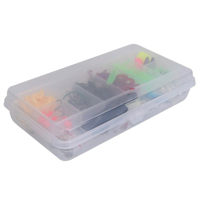 101-Pieces: Fishing Lure Kit Soft Plastic Fishing Baits Set with Soft Worms Crankbaits Box by DailySale