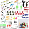 101-Pieces: Fishing Lure Kit Soft Plastic Fishing Baits Set with Soft Worms Crankbaits Box by DailySale