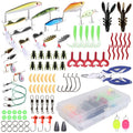101-Pieces: Fishing Lure Kit Soft Plastic Fishing Baits Set with Soft Worms Crankbaits Box by DailySale