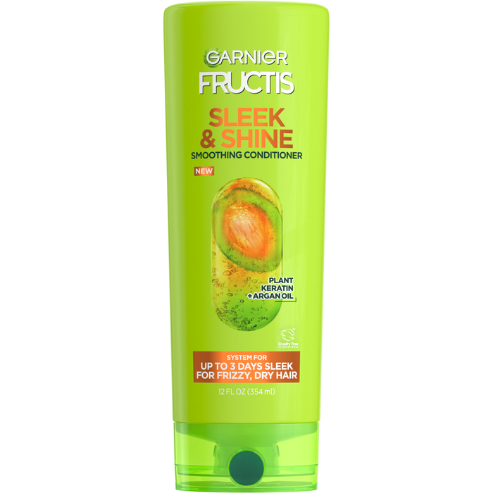 Fructis Garnier Sleek & Shine Conditioner, Frizzy, Dry, Unmanageable Hair - 12 Fl. Oz by Pasteur Pharmacy