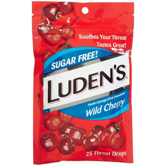 Luden's Throat Drops, Sugar Free, Wild Cherry by Pasteur Pharmacy