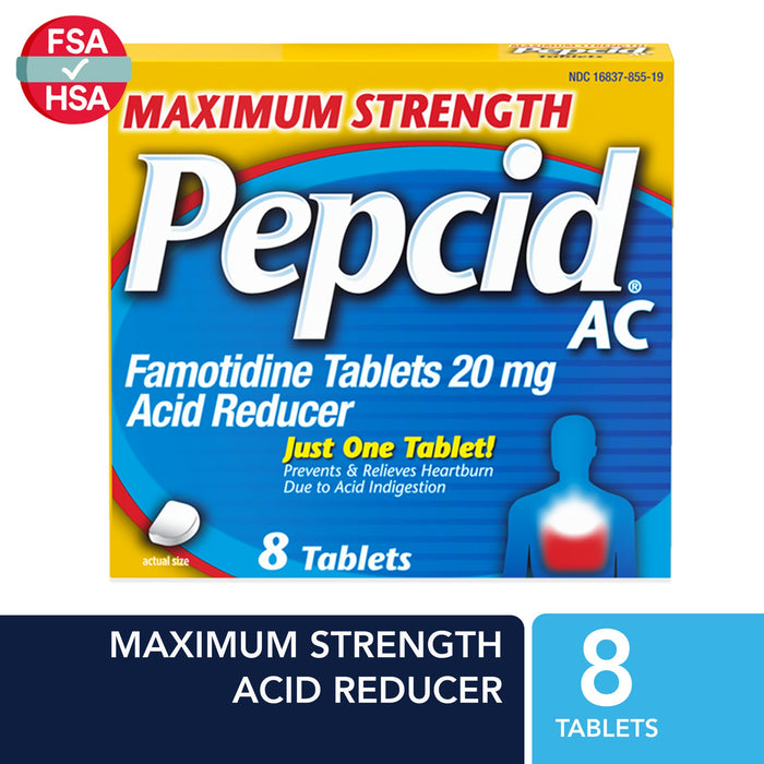 Pepcid Ac Maximum Strength Tablets 20 Mg 8Ct by Pasteur Pharmacy