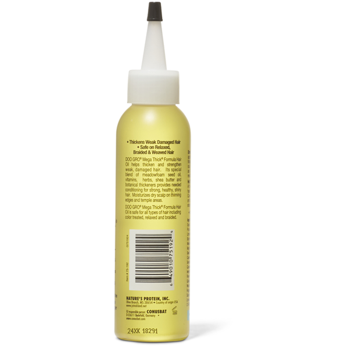 Doo Gro Hair Oil, Mega Thick Formula 4.5 Fl Oz by Pasteur Pharmacy