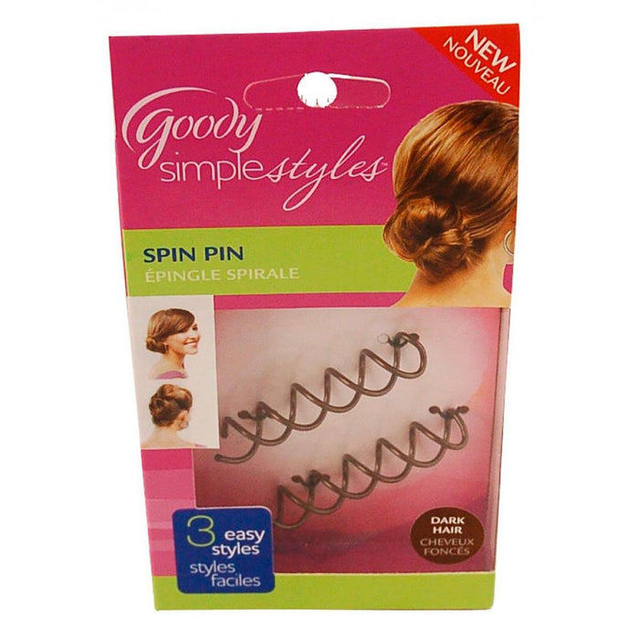 Goody Simple Styles Spin Pin, brunette by Pasteur Pharmacy