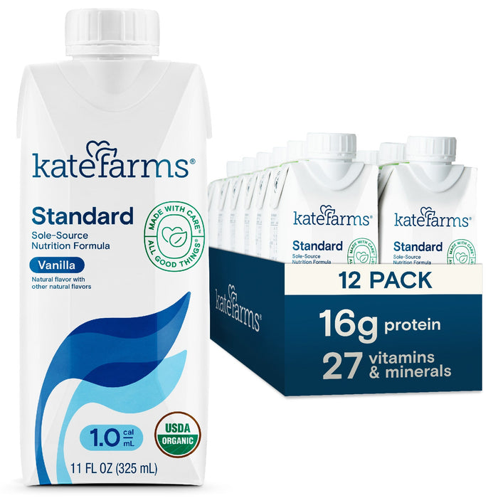Kate Farms Standard 1.0 Vanilla Oral Supplement / Tube Feeding Formula, 11 Oz. Carton #851823006683 by Pasteur Pharmacy