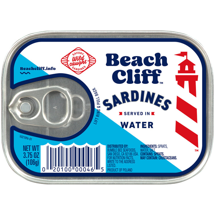 Beach Cliff Sardines In Water, 3.75 Oz Can by Pasteur Pharmacy
