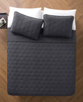 VCNY Home Kaleidoscope 3-Piece Grey Geometric Quilt Set King by Vanessa Jane