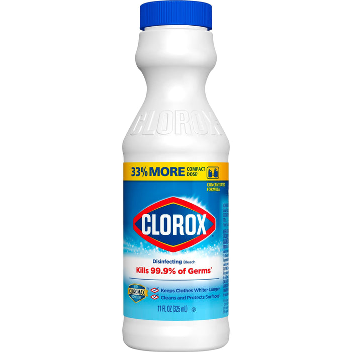 Clorox Disinfecting Bleach, Concentrated Formula, Regular - 11 Ounce Bottle by Pasteur Pharmacy