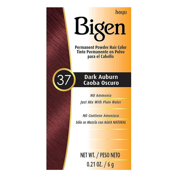 Bigen Permanent Powder Hair Color 37 Dark Auburn 0.21 Oz by Pasteur Pharmacy