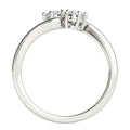 Solitaire Two Stone Diamond Ring in 14k White Gold (1/2 cttw) by Bids.com