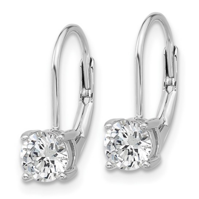 Cubic Zirconia Drop Earrings by Fine Color Jewels