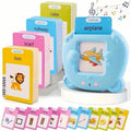 Flash Card Learning Toy – 112 Cards, 224 Words, USB Rechargeable Reading Toy for Kids (Pink/Blue) by DailySale