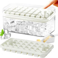 101oz. Ice Cube Tray Set - 64 Pcs Silicone Ice Cube Tray With Lid & Bin by DailySale