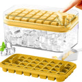 101oz. Ice Cube Tray Set - 64 Pcs Silicone Ice Cube Tray With Lid & Bin by DailySale