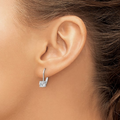 Cubic Zirconia Drop Earrings by Fine Color Jewels