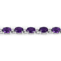 7.98 Carat Genuine Amethyst .925 Sterling Silver Bracelet by Bids.com
