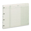 Wilson Jones Accounting Sheets, 9.25 x 11.88, Green, Loose Sheet, 100/Pack