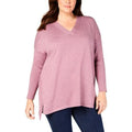 Style & Co Plus Size High-low Over-sized Tunic Sweater by Vanessa Jane