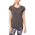 Ideology Womens Striped Cut-Out T-Shirt by Vanessa Jane