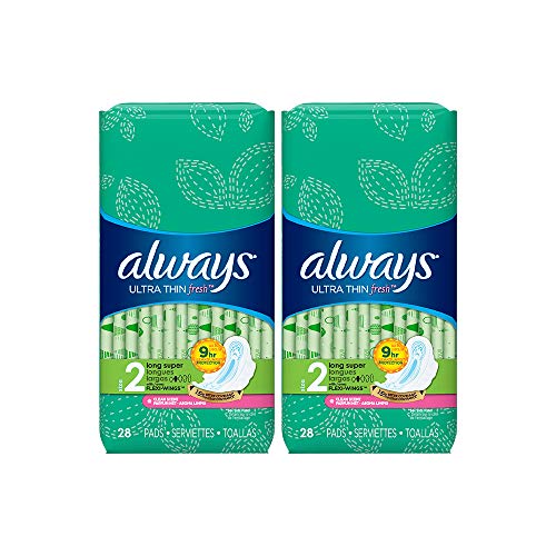 Always Ultra Thin Pads Size 2 Super Long Absorbency Scented With Wings by Pasteur Pharmacy