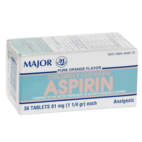 Major® Children’s Chewable Aspirin – 81 mg (36 ct) by Pasteur Pharmacy