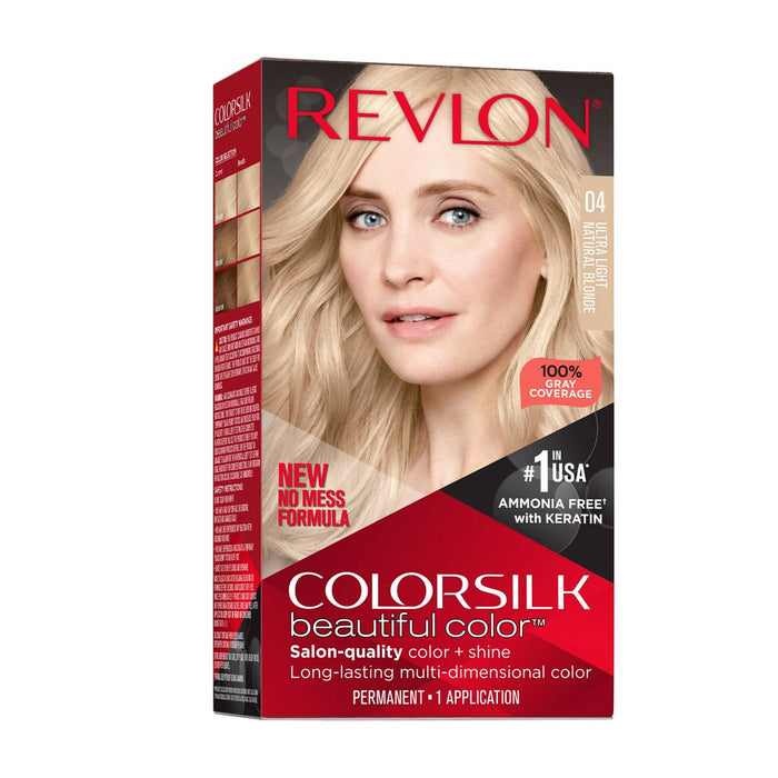 Revlon Colorsilk Beautiful Color Permanent Hair Color, Ultra Light Natural Blonde - 4.4 Fl Oz by Pasteur Pharmacy